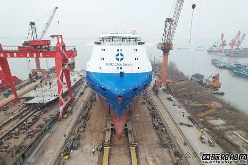三福船舶為德國船東建造第九艘11000噸多用途船下水
