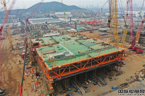 海油工程承建渤海灣最重海上平臺封頂