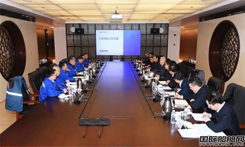 徐鵬調研中國船舶七O八所、江南造船