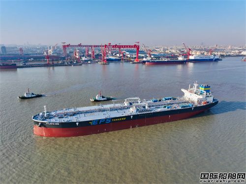 外高橋造船為EPS建造第二艘阿芙拉型成品油船試航凱旋