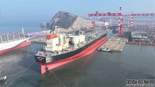 大連中遠(yuǎn)海運(yùn)川崎首艘LNG雙燃料VLCC下水