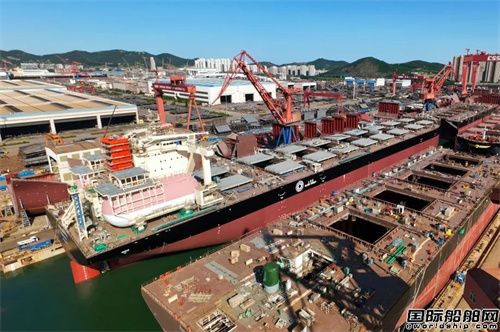 北海造船兩艘21萬噸散貨船提前年度計劃出塢