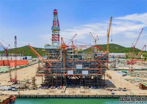 海油工程完成最大重量結構物二次移位