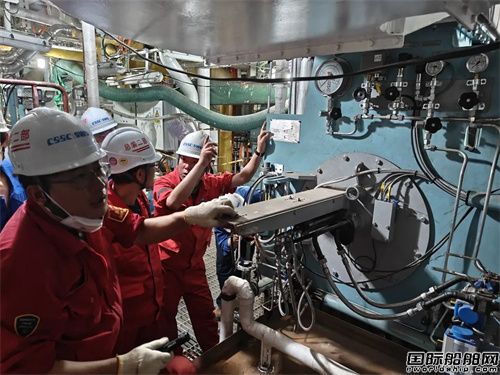 第二艘國產大型郵輪鍋爐點火成功