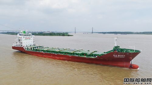 鎮(zhèn)江船廠順利交付430TEU集裝箱船