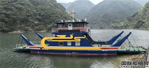 華海造船為千峽湖景區建造純電6車客渡船吉水