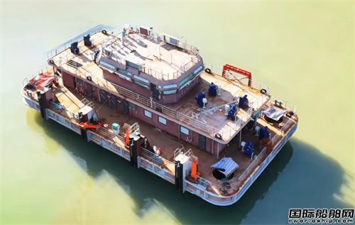 紫金山船廠建造電動智能工作船吉水