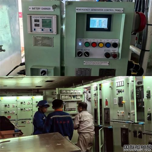 招商工業青島船廠5900TEU集裝箱船完成主配電板通電