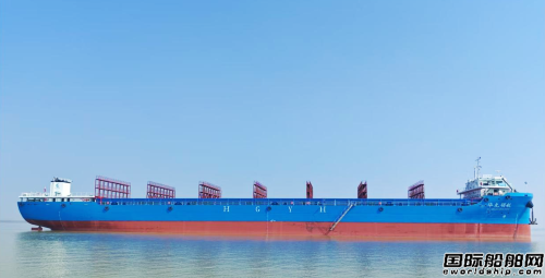 金航船舶交付長江內河最大集裝箱船