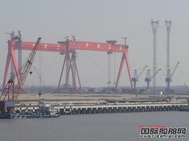 中海江蘇造船基地計劃明年6月底竣工