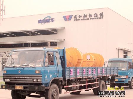 江蘇威和首批錨絞機完工發往船企